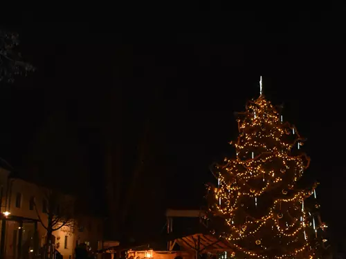 Betlém a vánoční strom