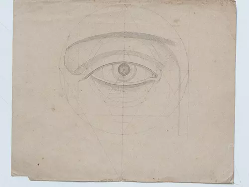 Kánon podle Lenze aplikovaný na malbu oka