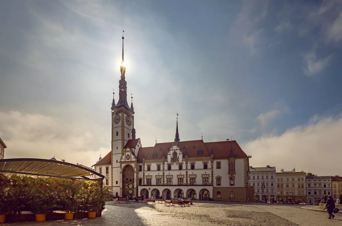 Olomoucká radnice se 75 metrů vysokou věží