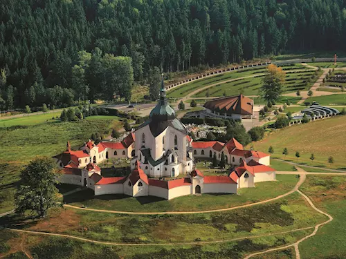 Foto: Poutní kostel sv. Jana Nepomuckého na Zelené hore, autor: Libor Svácek