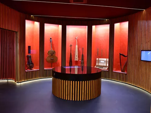 Expozice Hudební nástroje v lidové kultuře