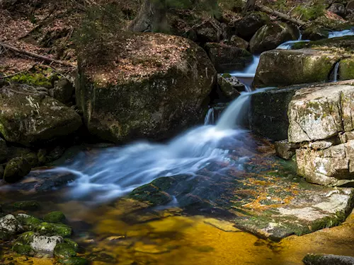 Vodopády Jedlová – kaskáda na Jedlovém potoce v Jizerských horách