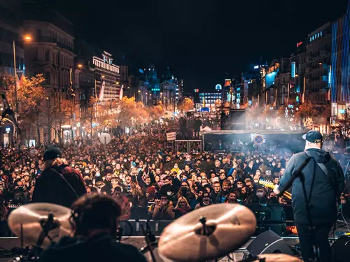 Koncert pro budoucnost na Václavském náměstí