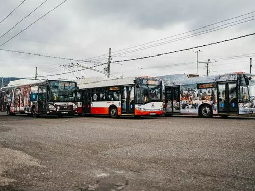 Vánoční vozy v Ústí nad Labem 