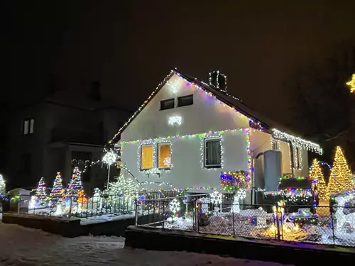 Osvětlený dům Polička