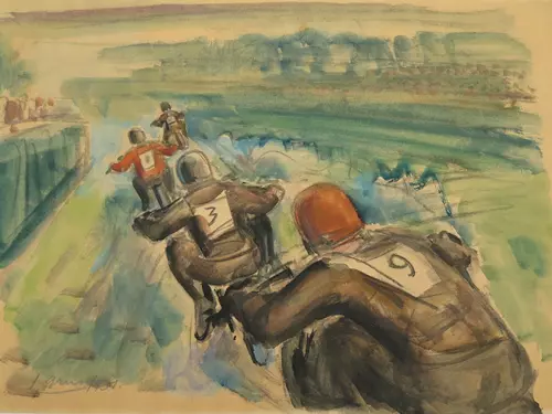 K 479 Jaroslav Grus, Plochá dráha (Zlatá přílba), 1931, sbírka Gočárovy galerie