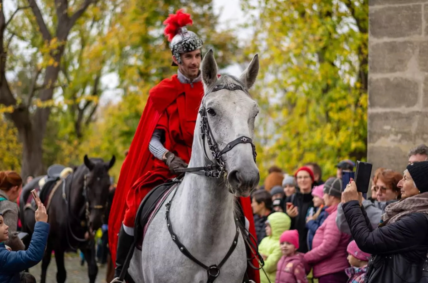 Svatomartinský průvod ve Slatiňanech