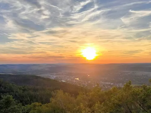 Rock lookout Hvíždinec near Dobřichovice