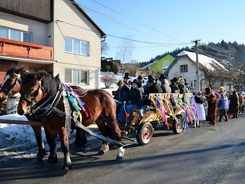 Pruvod s konmi