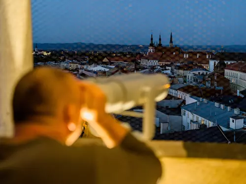 Dalekohled na olomoucké radniční věži