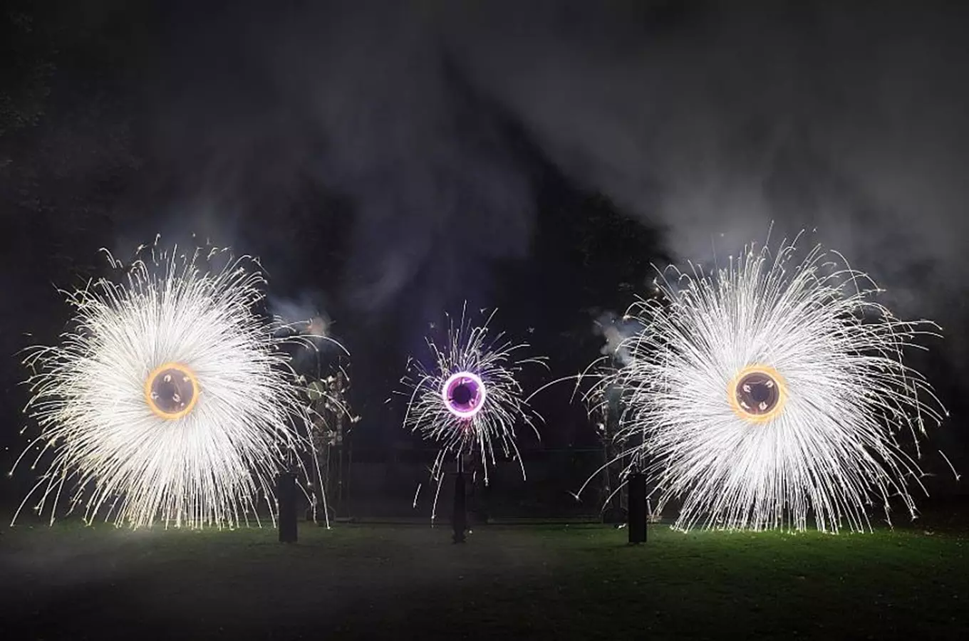 Barokní ohňostroj a barokní iluminace v českokrumlovské zámecké zahradě 2024