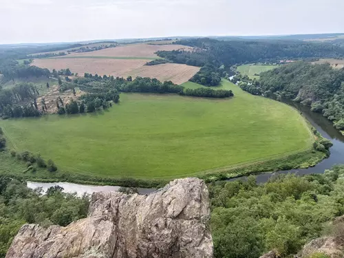 Vyhlídka Havlova skála na Berounce