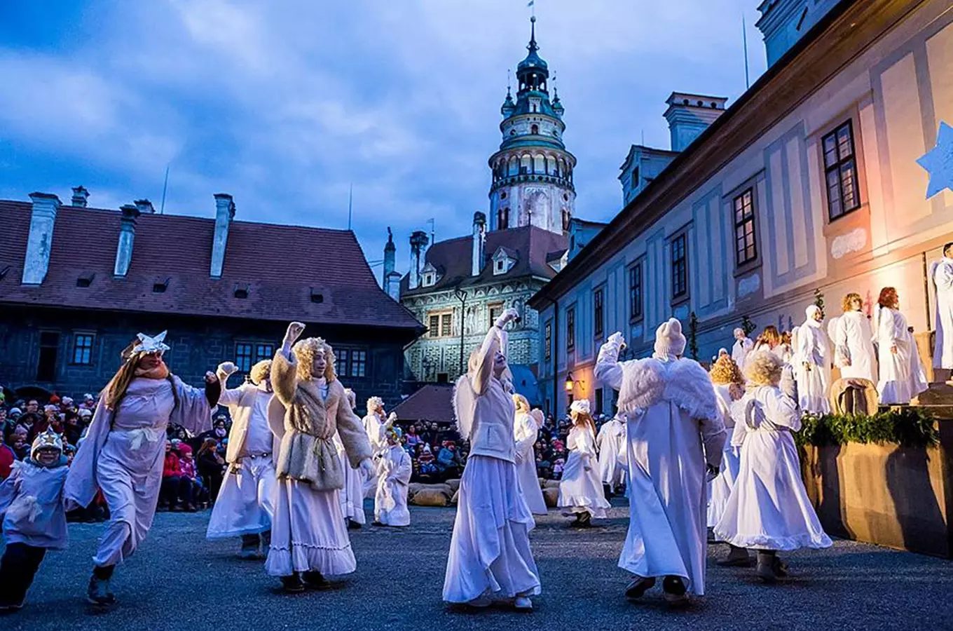 Živý betlém na II. nádvoří zámku Český Krumlov 2024