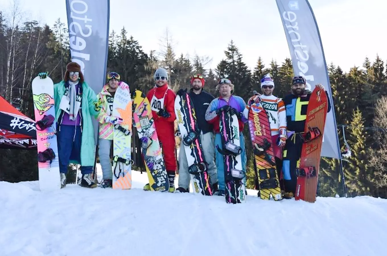 Snowboard banked slalom Lipno 2017