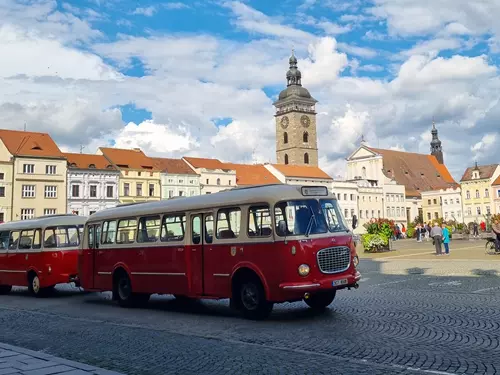 Škoda RTO 709 Mex na náměstí Přemysla Otakara II.