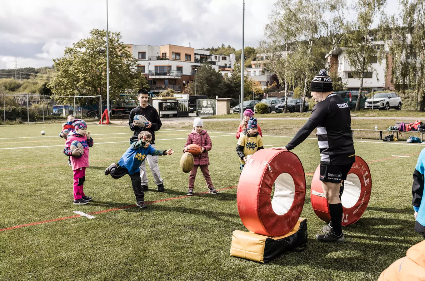 Kurz rugby v Hotelu Transylvánie