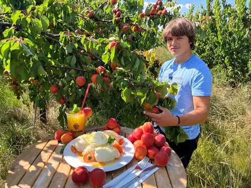 Meruňková stezka pro děti na farmě Vraňany