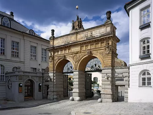 Historická brána pivovaru Plzenský Prazdroj