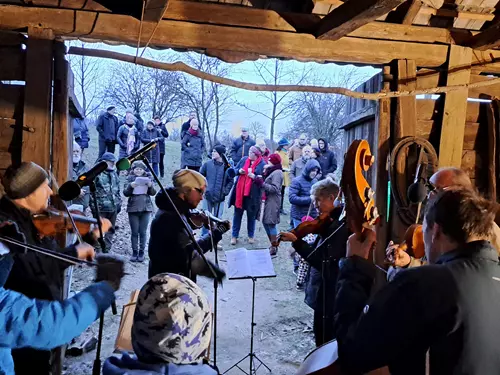 Štěpánské koledování ve stodole skanzenu Rochus 2026