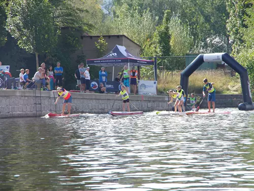 paddleboardové závody v Turnově