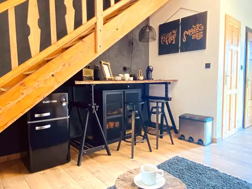 Apartmán Statek pod Strání společenská místnost s Coffee & Snack BAREM