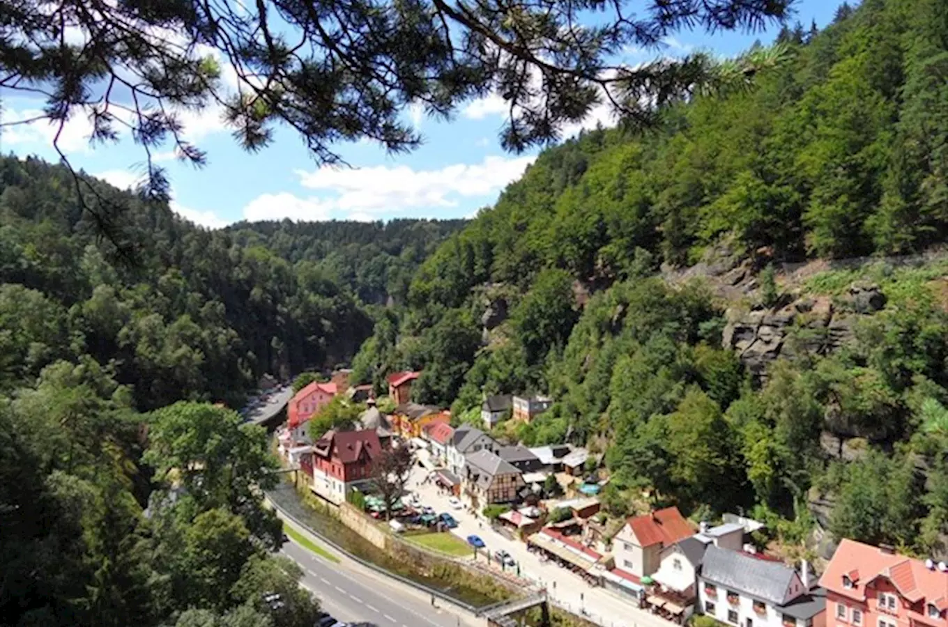 Janovská vyhlídka v Hřensku – dočasně nepřístupná