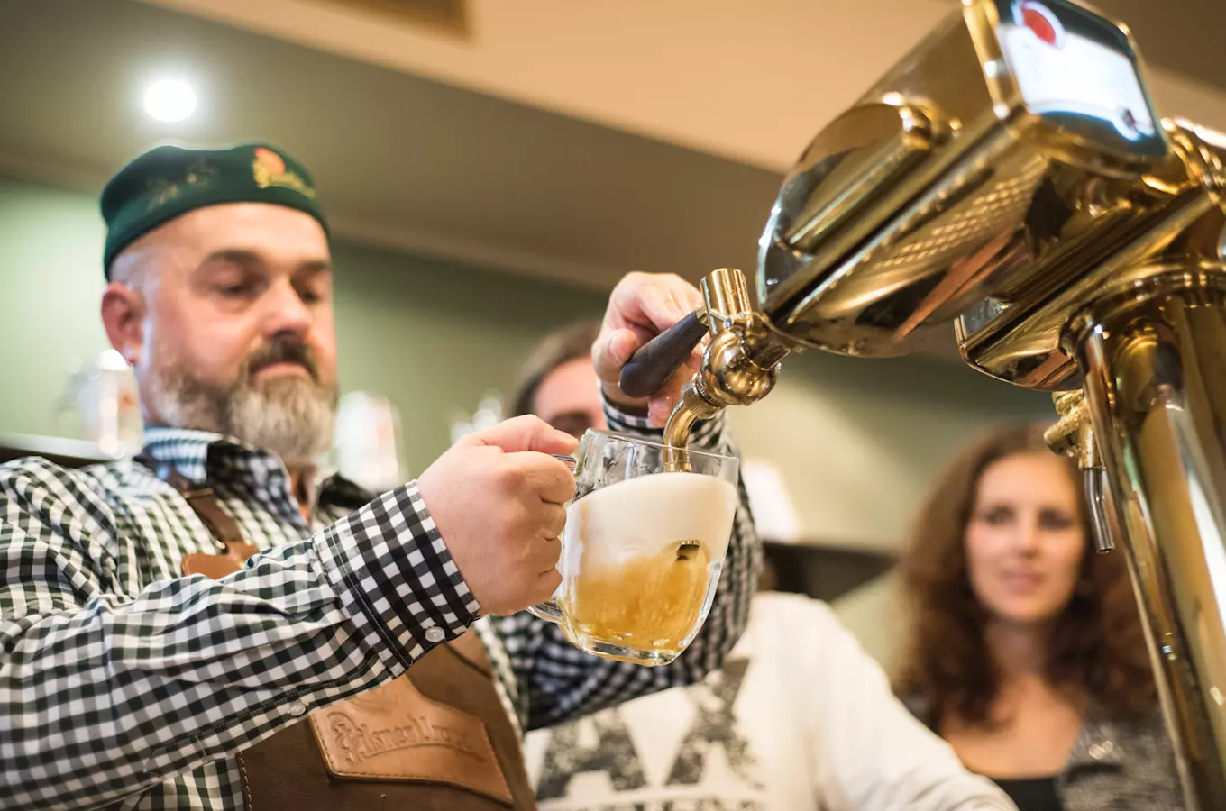 Škola čepování piva Pilsner Urquell