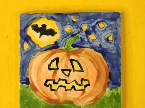 Halloweenské malování na keramiku v LaDílně
