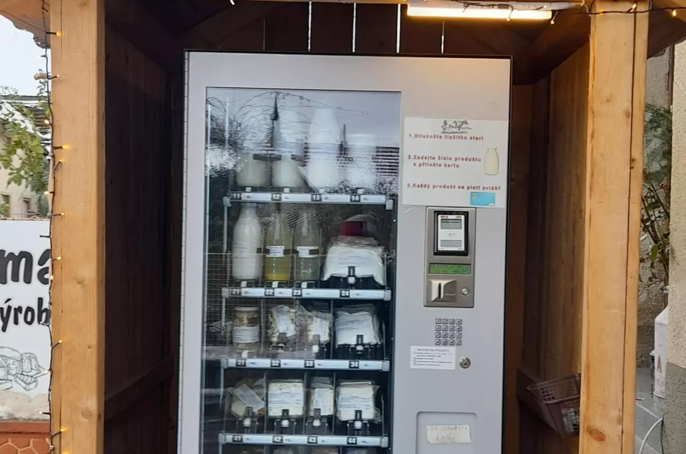 Mléčný automat na Statku Bulvovi