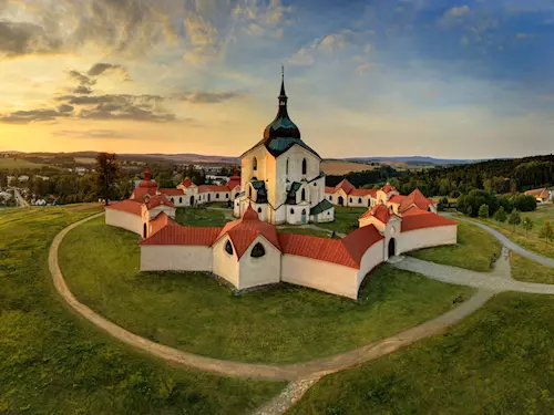 Zelená hora – poutní kostel sv. Jana Nepomuckého u Žďáru nad Sázavou
