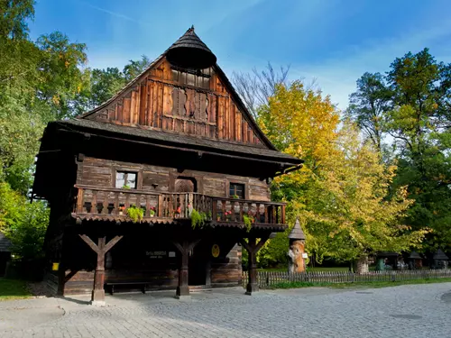 Dřevěné městečko ve Valašském muzeu v přírodě