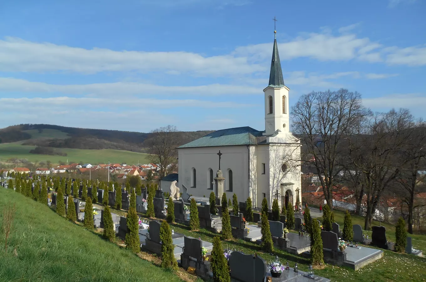 Kostel sv. Stanislava se hřbitovem