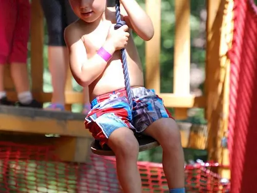 Lanáček v Zoo  Zlín – dětské lanové centrum