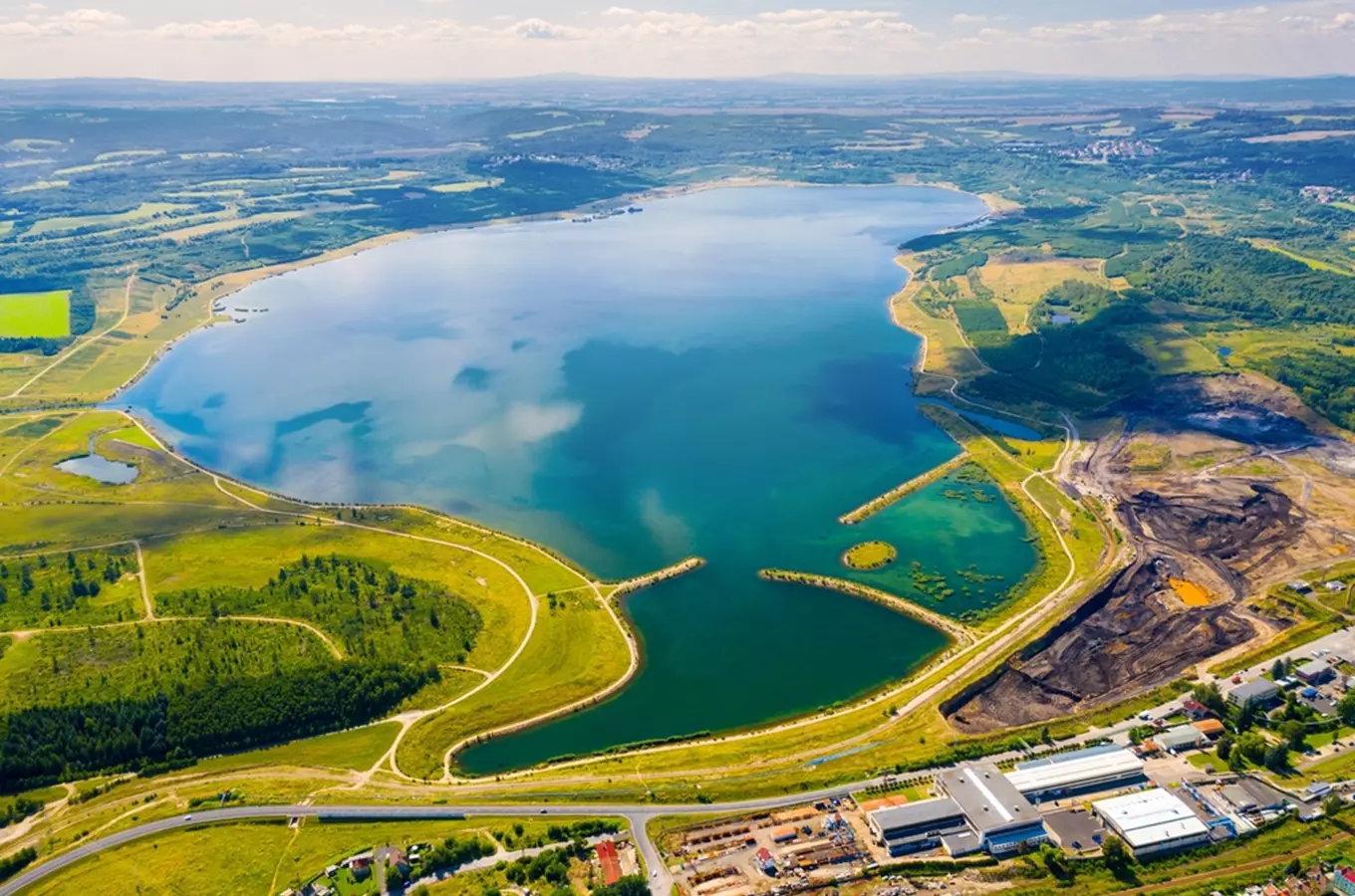 Jezero Medard na Sokolovsku