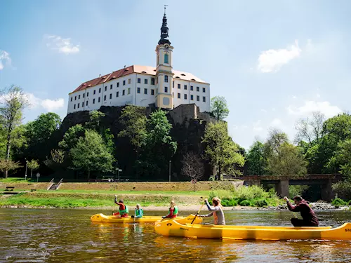 Kanoe pod zámkem