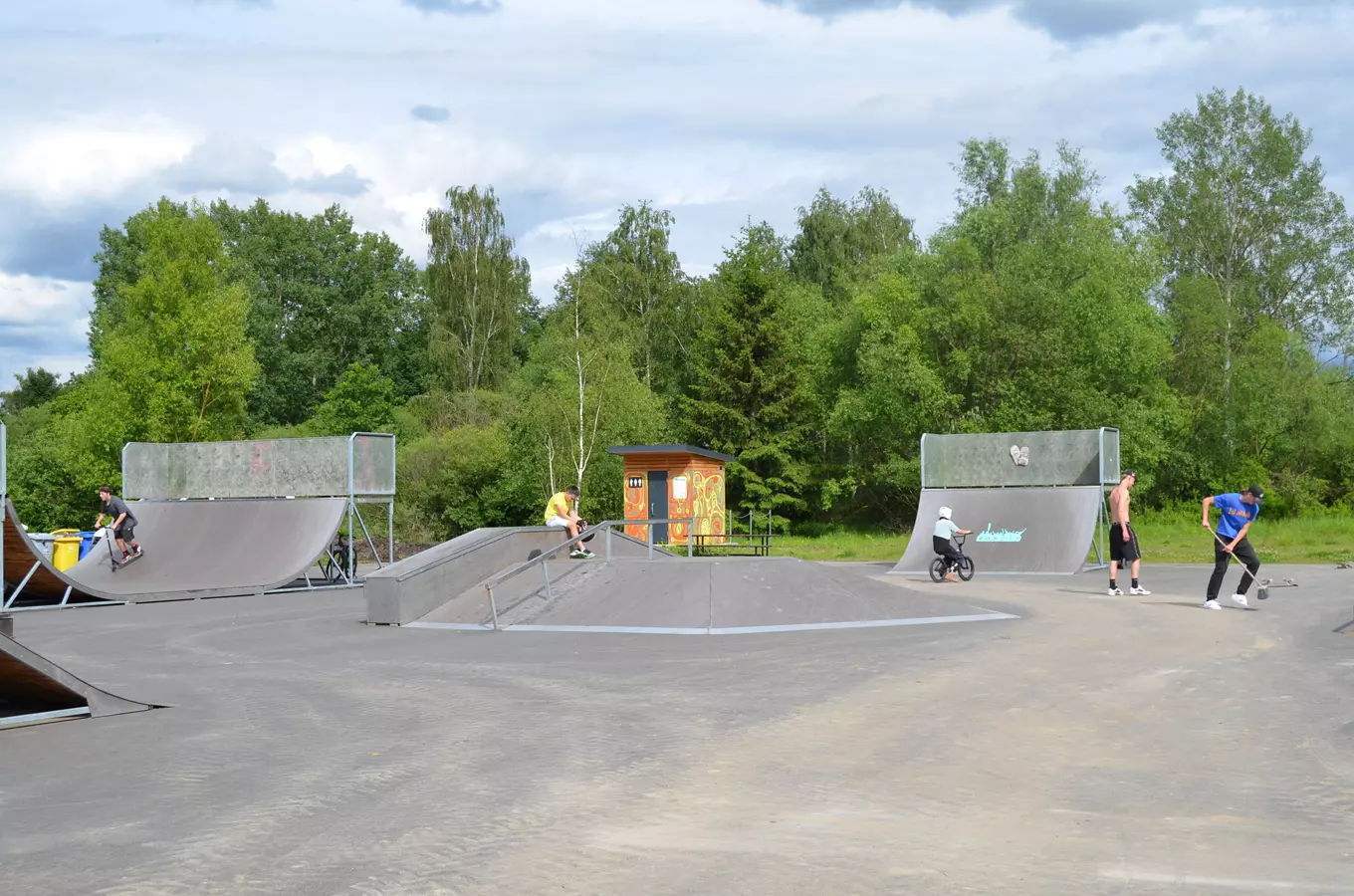 Pumptrack a skatepark Rokycany 