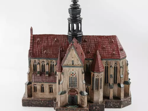 Zrestaurovaný model baziliky Nanebevzetí Panny Marie, která je součástí starobrněnského kláštera.