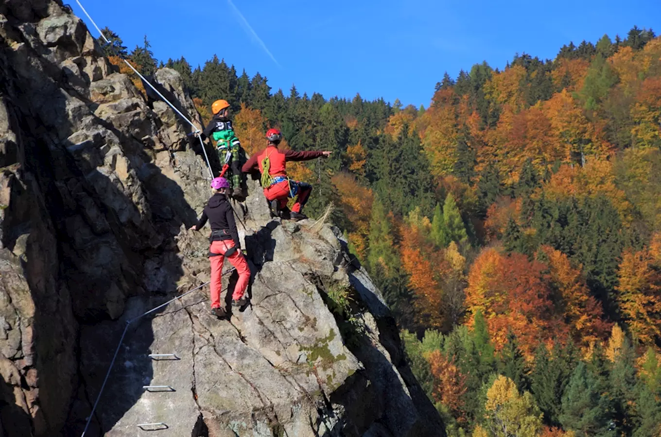 Via ferrata Vír – Jezerní stěna a Velká věž