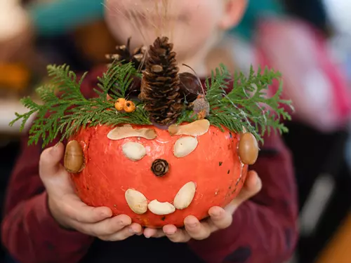 Dýňohrátky v botanické zahradě v Troji