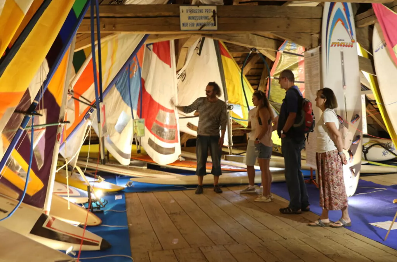 Windsurfing museum na zámku Stránov