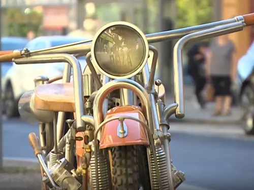 Parní motocykl pana Šedivého – patrně jediný svého druhu v Evropě