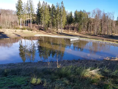 Soustava vodních nádrží u obce Obora u Hracholusk