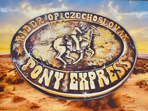 Přezka jezdce Pony Expressu