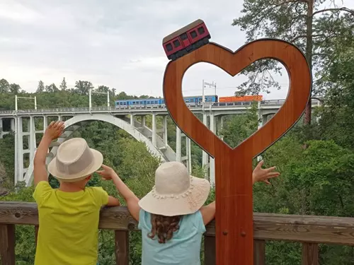 Náprstkova vyhlídka v Bechyni – fotopoint Bechyňské srdce