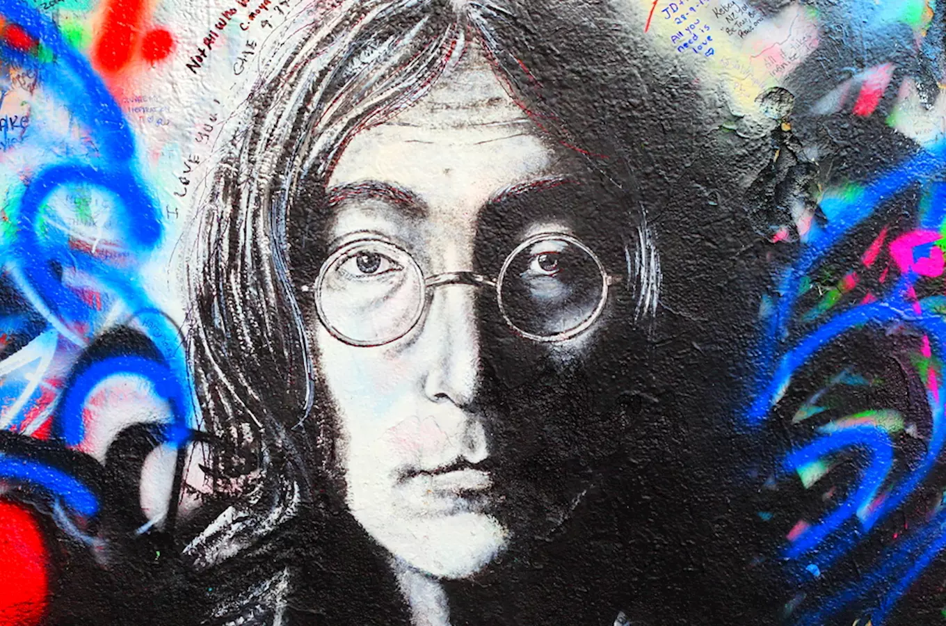 Lennonova zeď na pražské Kampě