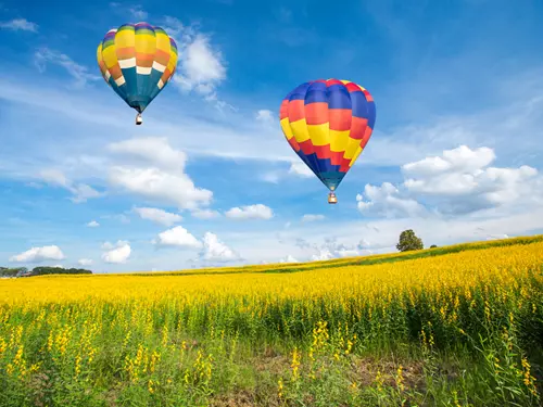 vyhlídkový let, balon, Kudy z nudy