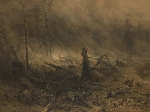 Julius Marák, Horící prales, 1891–1892