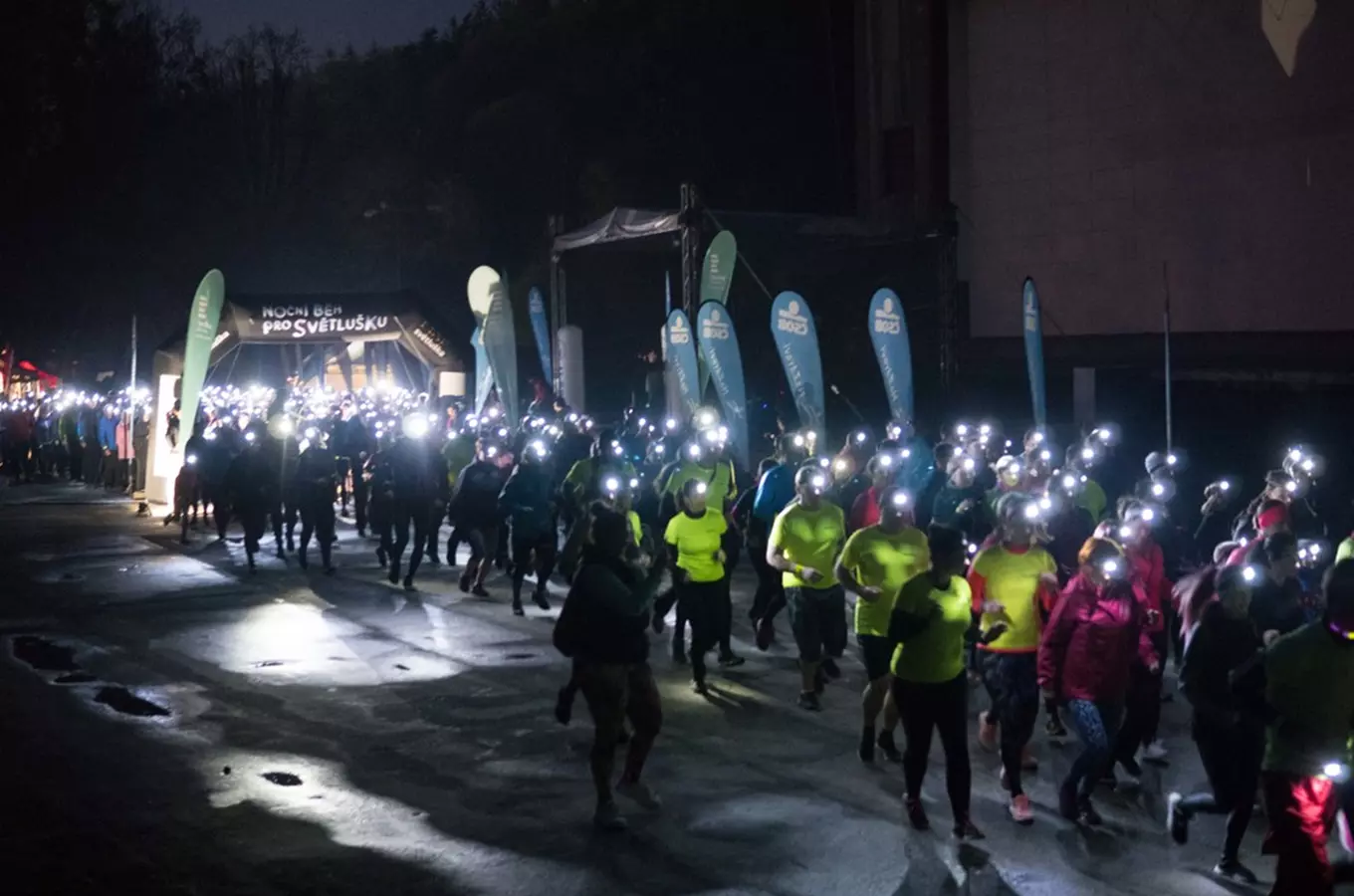Noční běh pro Světlušku 2024 v Jihlavě