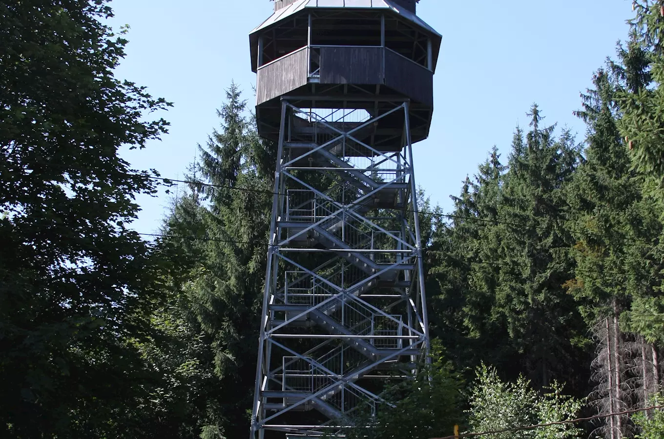 Rozhledna Panorama – rozhled z hory Kabátice na Frýdek-Místek