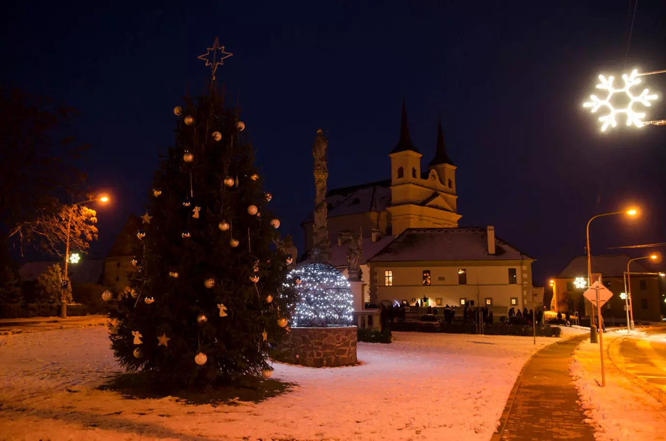 Rozsvícení vánočního stromečku v Drnholci